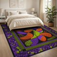 thumbnail image 3 of ODIKA 8'x10' Washable Area Rug Durable, Non-Slip Vibrant Multicolor Abstract Design Dynamic Geometric with Bold Borders for Living Room, Under Sectional, Family, 3 of 7