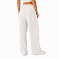 thumbnail image 3 of Wide Leg Corduroy Pants for Women Casual Lounge Drawstring Elastic Waist Work Pants with Pockets, 3 of 7