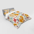thumbnail image 3 of Ambesonne Fox Bedding Set 3 Pcs, Foxes Ornate Flowers Birds, Twin XL, Multicolor, 3 of 3