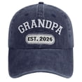 thumbnail image 3 of Grandpa Hat Baseball Cap Vintage Washed Letter Embroidery Dad Hat, 3 of 3