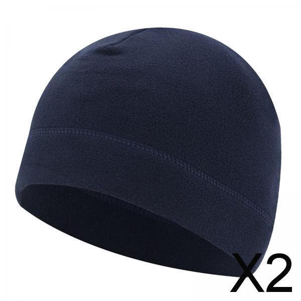 2x Gorro de Invierno a Prueba de Viento Gorros Gorros Hombres Gorros Gruesos Orejas Ligeras Cubierta Sombrero de para Snowboard, Bicicleta, , Azul M 2 piezas