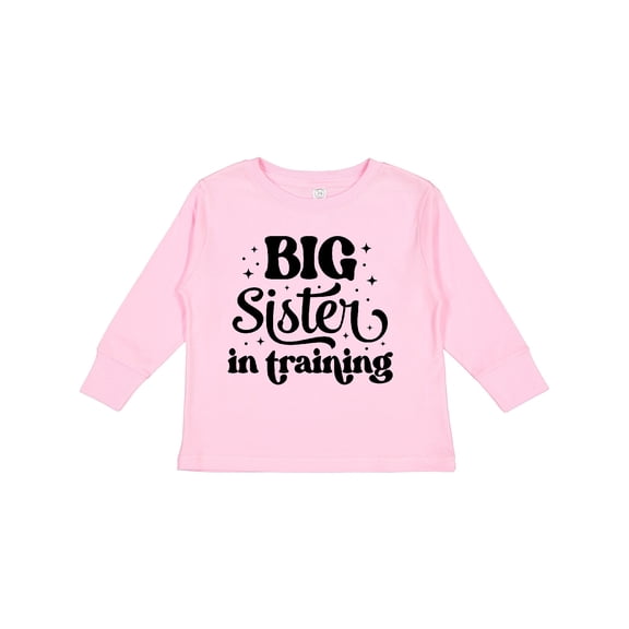 Inktastic Big Sister in Training Boys or Girls Long Sleeve Toddler T-Shirt