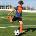 thumbnail image 2 of WhouRiu Boys Summer Athletic Outfits Short Sleeve Tees And Shorts Sets Kids Sports Training Clothes, 2 of 4