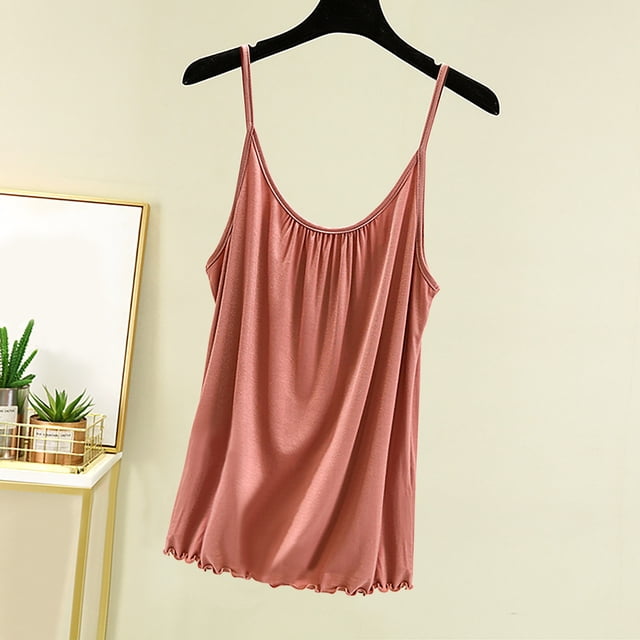 Mefallenssiah Blouse Femme Unie Décontractée Mode Col Rond Régulier Sans Manches Vêtements de Nuit Hauts