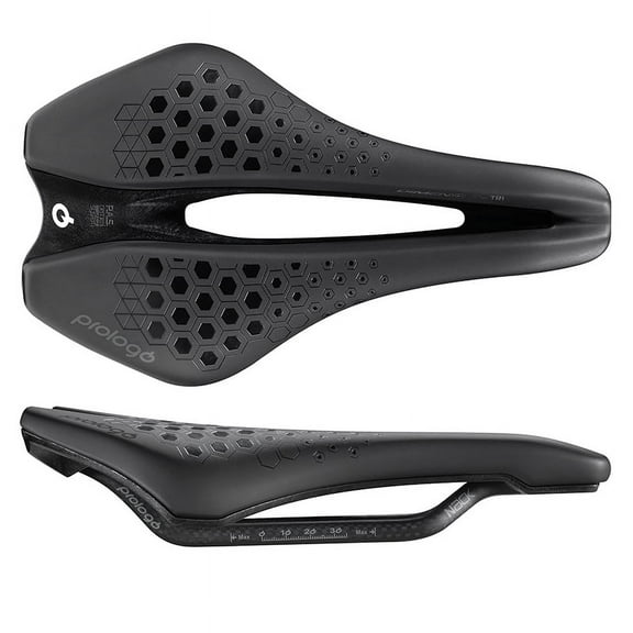 Prologo Dimension Tri Triathlon - Grey/Black 143mm Width Nack Rails