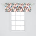 thumbnail image 2 of Ambesonne Cats Window Valance, Colorful Sketch Composition, 54" X 18", Multicolor, 2 of 3