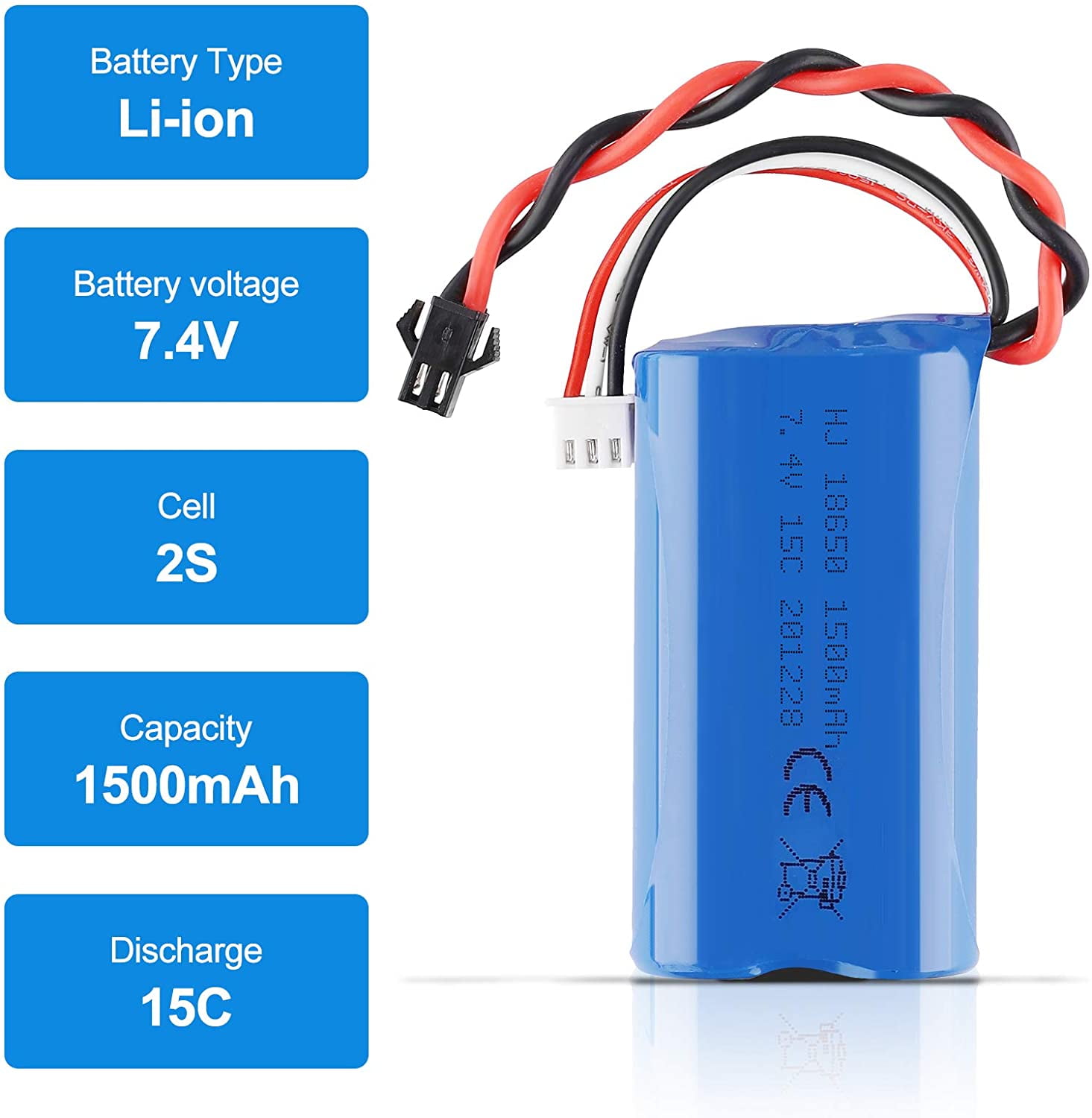 Amewi Batterie RC Li-Ion 1500 mAh 7.4 V