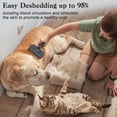 thumbnail image 5 of Swihauk Self Cleaning Slicker Brush - Skin Friendly Deshedding Grooming Tool for Dogs & Cats, Suitable for Shedding & Haired Pets, with Pet Supplies Accessories, Blue, 5 of 7