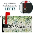 thumbnail image 2 of Spring Eucalyptus Leaves Mailbox Covers Magnetic Welcome Post Letter Box Wrap Large Size 25.5''''x21'''' Green Leaves Summer Dust-Proof Letterbox Decor Seasonal Postbox Cover for Outdoor Garden Yard, 2 of 6