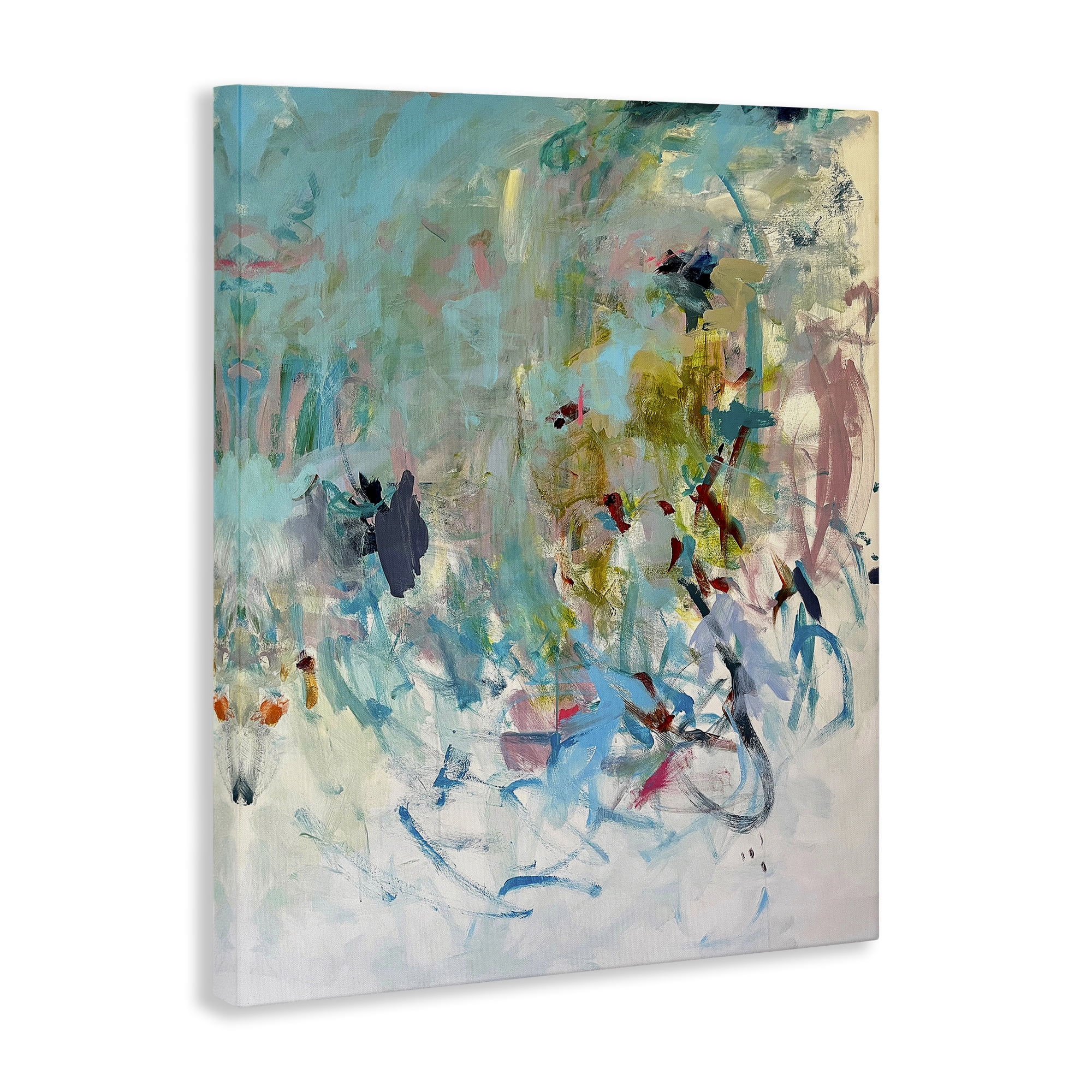 Stupell Industries Chaotic Ombre Scribble Abstract Painting Gallery Wrapped Canvas Art Print Wall Art, 24 x 30