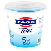 FAGE Total All Natural Whole Milk Plain Greek Strained Yogurt, 32 oz