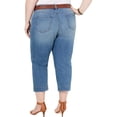 thumbnail image 2 of Style & Co Women's Denim Mid Rise Capri Jeans Blue Size 24W, 2 of 2
