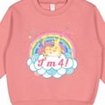 thumbnail image 3 of Inktastic 4th Birthday Unicorn Rainbow Cute Girls Toddler Sweatshirt, 3 of 4