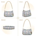 thumbnail image 7 of FORMRS Womens Shoulder Bag with Chain Strap Clutch Purse Cute Tote Handbag, Light Blue Shimmering Pattern, 7 of 7