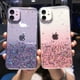 thumbnail image 2 of Funda de teléfono transparente con purpurina para iPhone 13 12 Pro 11 14 Pro Max XS Max XR X 7 8 Plus SE 2020, bonita funda con lentejuelas de arcoíris degradadas Tan Jianjun unisex, 2 of 2