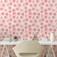 thumbnail image 2 of Ambesonne Floral Peel & Stick Wallpaper for Home, Roses Valentine's Day Art, 13"x36", Dark Pink Blush and White, 2 of 5