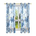 thumbnail image 7 of Yayeee Window Curtains Light Filtering 63"x42" Grommet Panel Pair Home Living Room Decor, Butterflys Flowers Pattern, 7 of 7