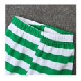 thumbnail image 5 of CHAO Conjunto de pijama navideño de 2 piezas a rayas para niños y niñas Pijama de algodón (verde 3), 5 of 5