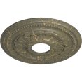 thumbnail image 3 of Ekena Millwork 15 3/4"OD x 3 1/4"ID x 1"P Galway Ceiling Medallion (Fits Canopies up to 3 1/4"), Hand-Painted Witch Hazel Crackle, 3 of 6
