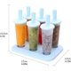 thumbnail image 2 of Molde para paletas de hielo, 6 piezas, molde reutilizable para paletas de hielo, molde para paletas de plástico, moldes para paletas, moldes para helados mixtos con palos y protect, 2 of 5