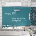 thumbnail image 6 of Eviva Sax 48" Brushed Chrome Metal Frame Bathroom Wall Mirror, 6 of 7