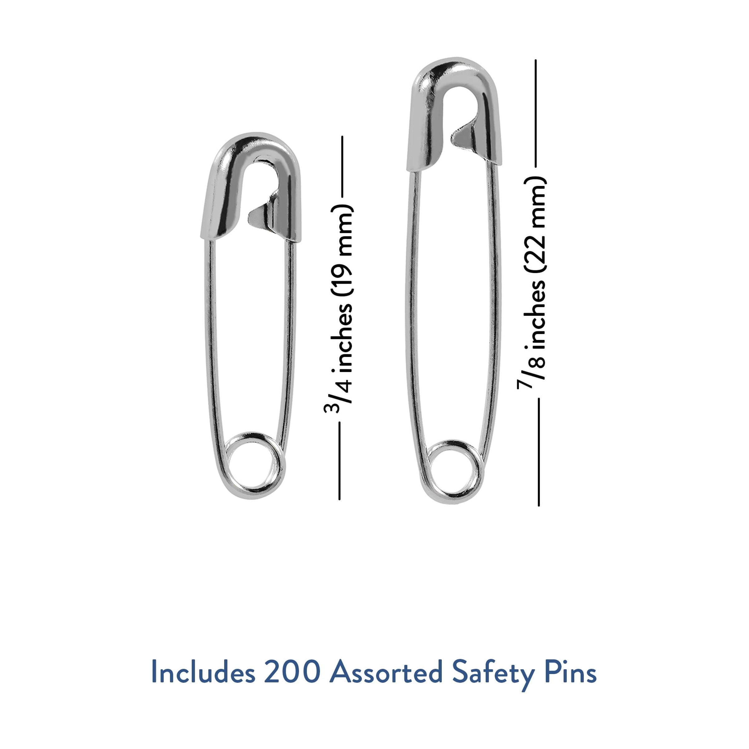 Hello Hobby Assorted Size Safety Pins (200 Count)