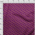 thumbnail image 2 of oneOone Cotton Jersey Purple Fabric Artistic Floral Craft Projects Decor Fabric Printed By The Yard 58 Inch Wide, 2 of 4