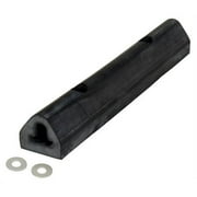 VESTIL MANUFACTURING Vestil M-2-12 Rubber Extruded Bumper, 12" Length, 2" Width, 1-3/4" Depth,Black