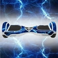 thumbnail image 4 of Hover Board Skin for Self-Balancing Sticker Decals Electric Scooter Smart Balancing Scooters Vinyl Cover-Blue Lightning, 4 of 4