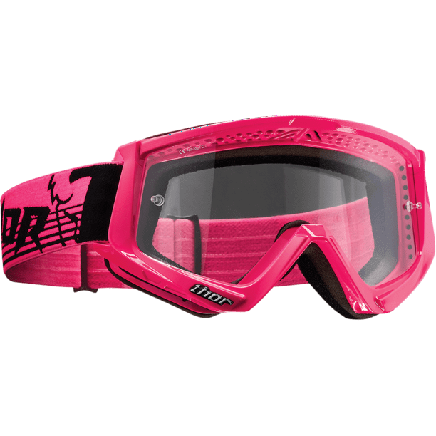 THOR MOTORCYCLE GOGGLES GOGGLE CONQUER FLO PINK 2601-2091 - Walmart.com