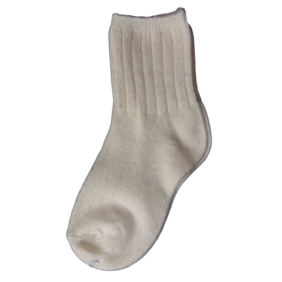 6 Pairs Children's Durable, Stretchable, Thick & Warm Wool Crew Socks. Perfect as Winter Snow Sock and All Seasons FS01 Size 0Y-2Y(White)