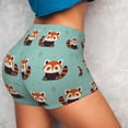 thumbnail image 4 of Lsque Fox Pattern High Waisted Biker Shorts for Women-Tummy Control Fitness Athletic Workout Running Yoga Gym Shorts,Moisture-Wicking-Small, 4 of 9