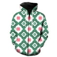 thumbnail image 1 of Sudadera con capucha y cremallera para hombre, estilo étnico exótico retro, informal, divertida, con estampado 3D de primavera, de gran tamaño, estilo hip hop, Harajuku, manga larga, 1 of 6