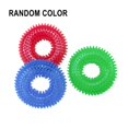 thumbnail image 2 of 1pc Pet Toys Bite Resistant Sound Toy Ball Chew Teeth Clean Large Dog Barbed TPR Train Teeth Cleaning Tool Random Color, 2 of 10