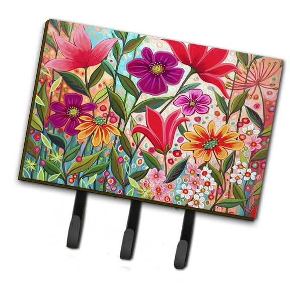 Fanciful Flowers Leash or Key Holder