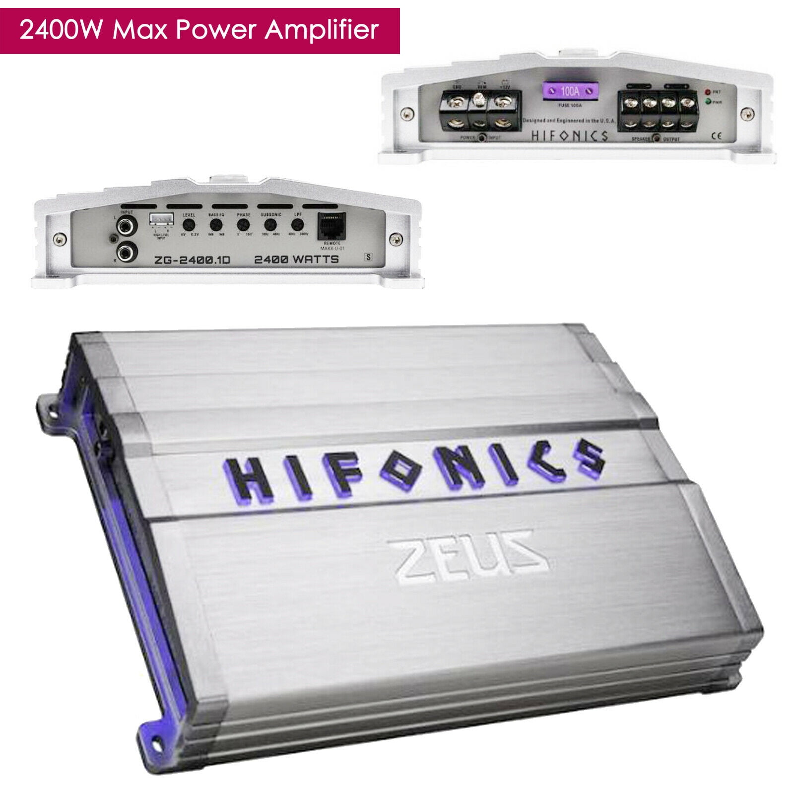 Hifonics Zeus ZG-2400.1D 2400W Mono 