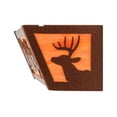 thumbnail image 5 of Meyda Tiffany 146914 Deer 2 Light 5" Tall Wall Sconce - Rust, 5 of 5