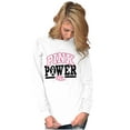 thumbnail image 3 of Pink Power Breast Cancer Awareness Women's Long Sleeve T Shirt Brisco Brands S, 3 of 6