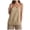 Beige, variant on GEWSEY Womens Camisole Tank Tops Dressy Casual Cotton Linen Gauze Cami Shirts Adjustable Spaghetti Straps Tunic with Pockets (Pink, XL)