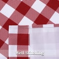 thumbnail image 5 of 2 Pcs Buffalo Plaid Curtains, Rod Pocket Light Filtering Checkered Curtain Drapes, 5 of 6