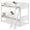 White, variant on Giantex Twin Over Bunk Bed, Coverts to Two Individual Toddler Beds w/ Solid Rubberwood Frame, Long Ladder & Safety Guard Rail, Children Sleeping Bedroom Furniture, White