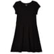 thumbnail image 1 of Vestido The Children's Place de punto de manga corta plisado negro 5-6Y, 1 of 4