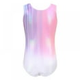 thumbnail image 3 of Leotards for Girls Ballet, Sparkle Sleeveless Gymnastics Leotard One-Piece Practice Dance Wear , Multi-color, 3 of 7
