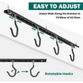 thumbnail image 3 of Ceiling Bike Storage Racks for Garage, Indoor Bike Storage Hanger with Adjustable Bike Hooks for 8 to 16 Bikes, 3 of 10