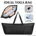 thumbnail image 3 of Large Yoga Mat Bag Carrier with Shoe Compartment & Wet Pocket Water Resistant Women Yoga Tote for Travel for Mat and Accessories, Black, 3 of 8