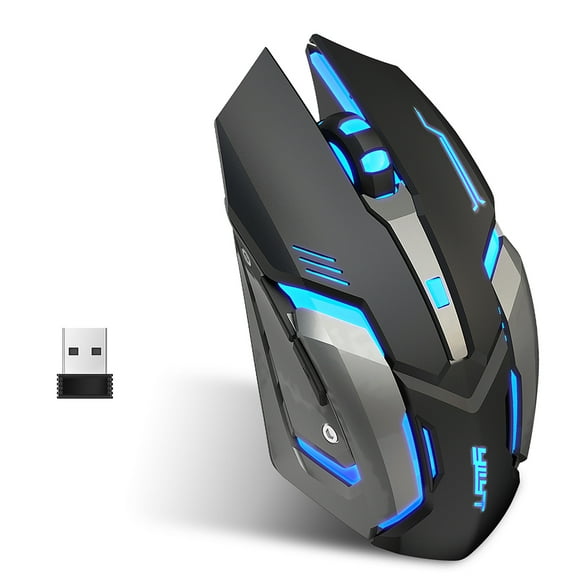 YWYT YWYT G859 Dual Mode Wireless Mouse with Silent Clicks, 3 Adjustable DPI Settings, 2.4G & Bluetooth 5.0 Connectivity, Black
