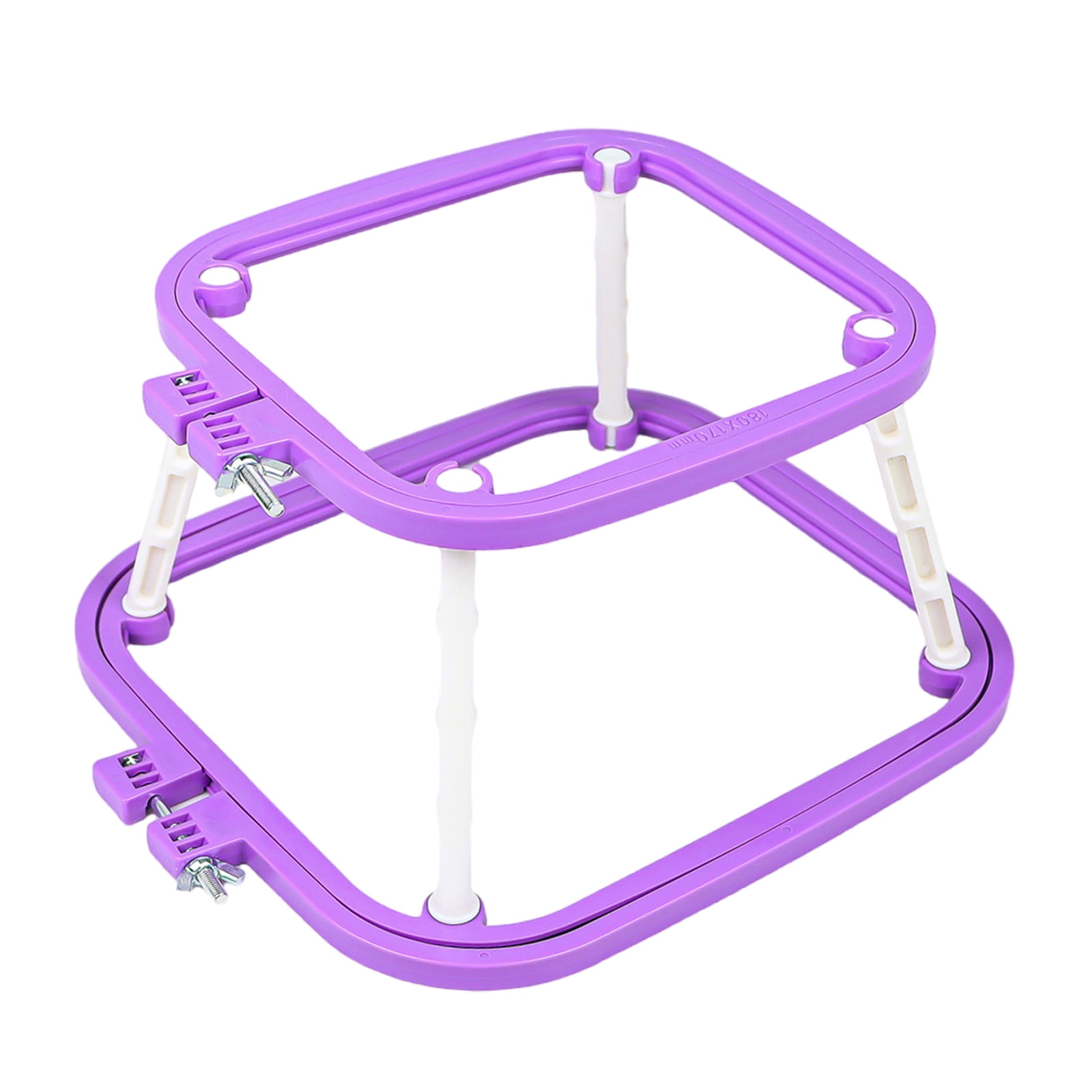 Embroidery Hoop Adjustable Embroidery Frame Double Layer Crosses Stitching Hoop Sewing Tool for Craft Project