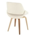 thumbnail image 6 of LumiSource Zebra Wood, Cream Fabric Fabrico Chair - Set of 2, 6 of 8