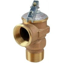 Midline Valve 652WSQ-WHUG, Lead-Free Forged Brass 3/4 in Pressure Relief Valve