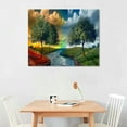 thumbnail image 3 of PIKWEEK Abstract canvas wall art Abstract Art Paintings Fantasy Colorful Graffiti on Modern Artwork wall Decor for Living Room Bedroom Kitchen, 3 of 5